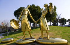 日照印象雕塑  锻铜雕塑